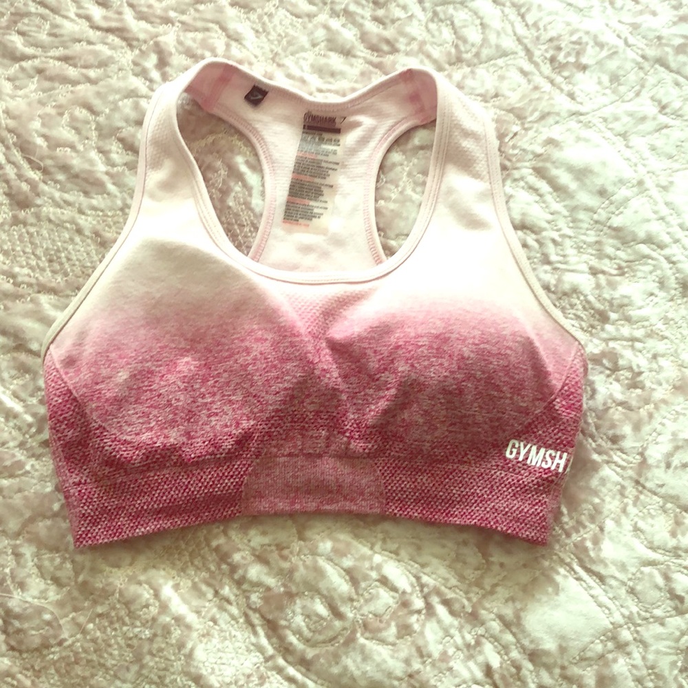 Gymshark pink ombré sports bra
